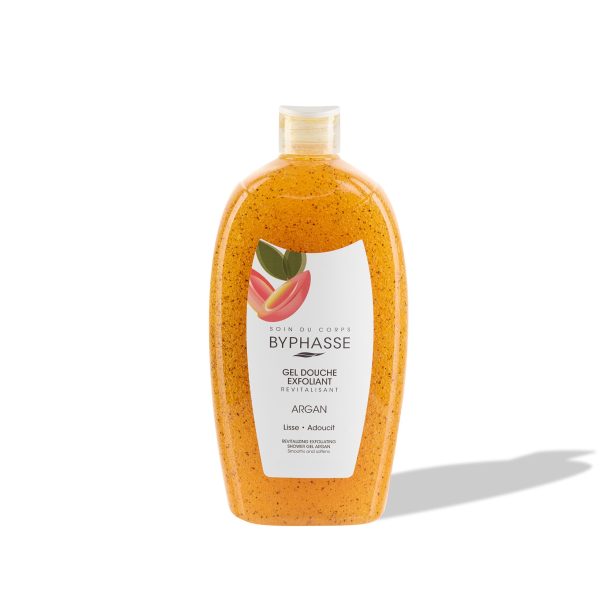 Byphasse Gel Douche Exfoliant Revitalisant Argan Peau Lisse et Douce 750 ml
