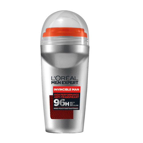 L'Oréal Déodorant Homme Invicible Man 96H Roll On Anti-Transpirant 50 ml