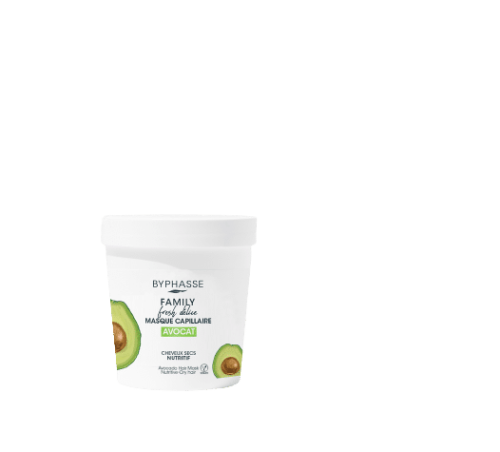 Byphasse FAMILY FRESH AVOCAT DÉLICE MASQUE CAPILLAIRE CHEVEUX SECS 250ML