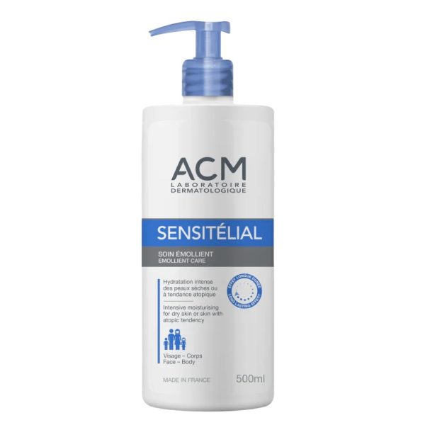 ACM Sensitélial Soin Émollient Soin Hydratant Des Peaux Sèches 500 ml