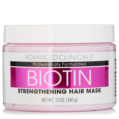 Advanced Clinicals Masque Capillaire à la Biotine Soin Réparateur Anti Casse 340 g