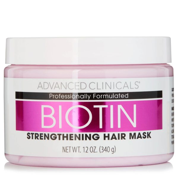Advanced Clinicals Masque Capillaire à la Biotine Soin Réparateur Anti Casse 340 g