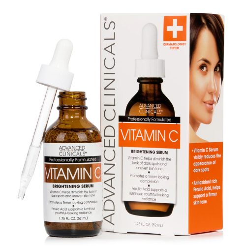 Advanced Clinicals Sérum Eclaircissant à la Vitamine C Anti Age Peau Terne 52 ml