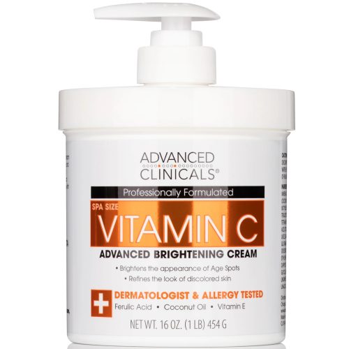 Advanced Clinicals Vitamine C Crème Éclaircissante Formule Avancée 454 g