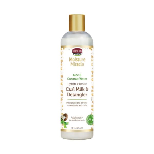 African Pride Moisture Miracle Lait démêlant et hydratant pour boucles 354ml