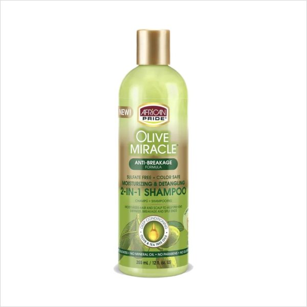 African Pride Shampoing 2en1 Olive Miracle 355ml