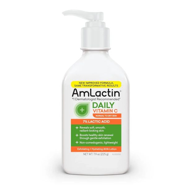 Amlactin Lait Éclaircissant Corps à la Vitamine C et 7 % d'Acide Lactique 225 ml