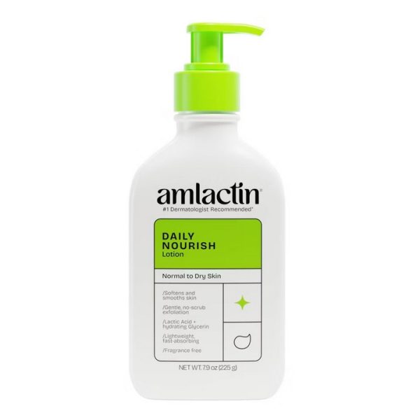 Amlactin Lait Hydratant Exfoliant Doux Peau Rugueuse et Sèche 225 g