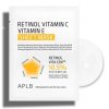 Aplb Masque Tissu Retinol Vitamin C et E Teint Lumineux – Anti Age 1 pièce