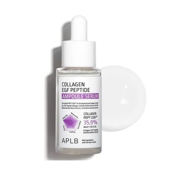 Aplb Sérum Ampoule Hydratante Anti Age Collagen EGF Peptide 40 ml