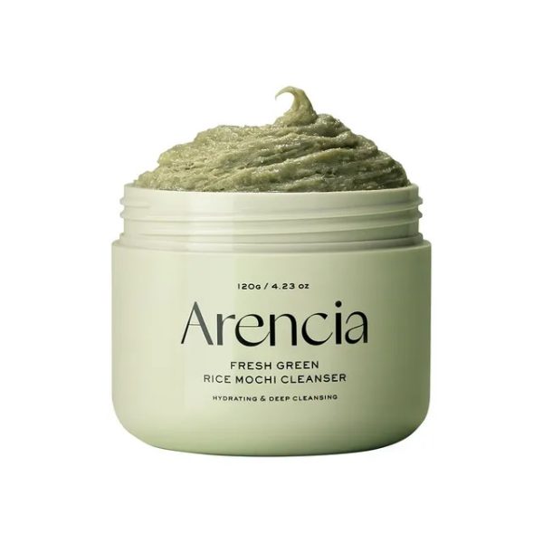 Arencia Fresh Green Nettoyant Visage Mochi au Riz Vert 120 g