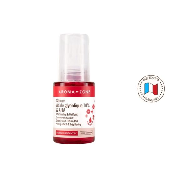 Aroma Zone Sérum Concentré Anti Taches et Imperfections Acide Glycolique 10% ET AHA 30 ml