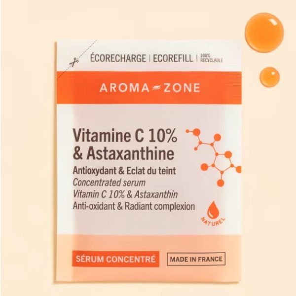 Aroma Zone Sachet Eco-recharge Concentré Vitamine C 10% et Astaxanthine 30ml
