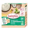 Babybio Brassé Végétal Coco Kiwi Banane 6 Mois et plus Bio 4 Gourdes de 85 g