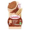 Babybio Desserts Lactés Bol Semoule au Lait Cacao +6 mois Bio Lot de 2 x 100g