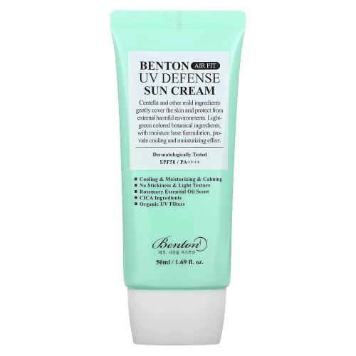 Benton Air Fit Crème Solaire Défense UV Spf50+/PA++++ 50 ml