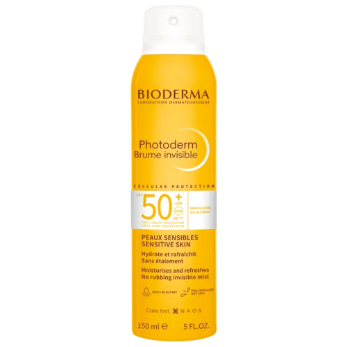 Bioderma Photoderm Brume Invisible Solaire Spf50+ Visage et Corps Peaux Sensibles 150ml