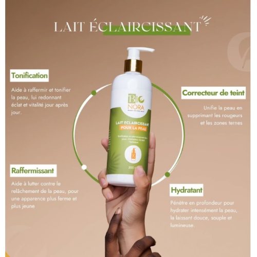 Bionora Lait Hydratant Éclaircissant Spf15 Correcteur Anti Taches 500 ml