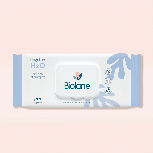 Biolane Lingettes Épaisses H2o Nettoie Et Protège 72 Lingettes