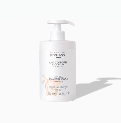 bpz1-1 Byphasse Lait Corporel Nutritif à l’Extrait d’Amande Douce Peaux Sèches 500ml