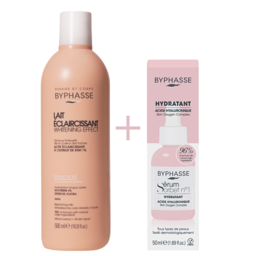 byphasse-4 Byphasse Duo Hydrantant Et Unificateur de Teint – Lait 500 ml + Sérum Sorbet Hydratant 50 ml