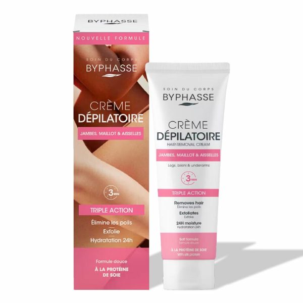 Byphasse Crème Dépilatoire Aux Extraits De Soie 125ml