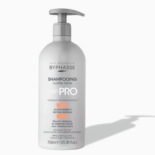Byphasse Shampooing Nutritiv Riche Hair Pro Cheveux Secs 750ml