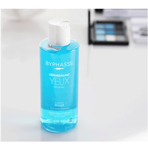 BYPHASSE Démaquillant yeux douceur à l´extrait de Bleuet tous types de peaux 200ml