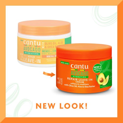 CANTU Crème Réparatrice Hydratante Sans Rinçage à l’Avocat 340 ml