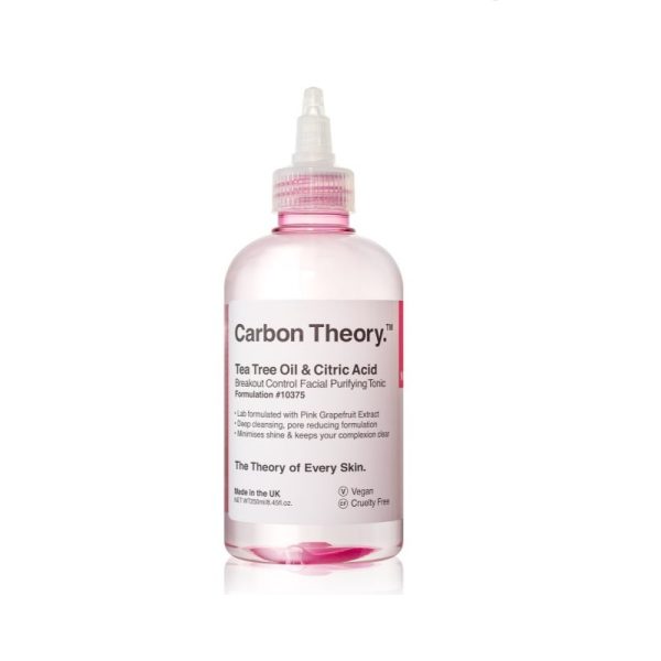 Carbon Theory Lotion Tonique Purifiante à l'Huile d'Arbre à Thé et à l'Acide Citrique 250ml