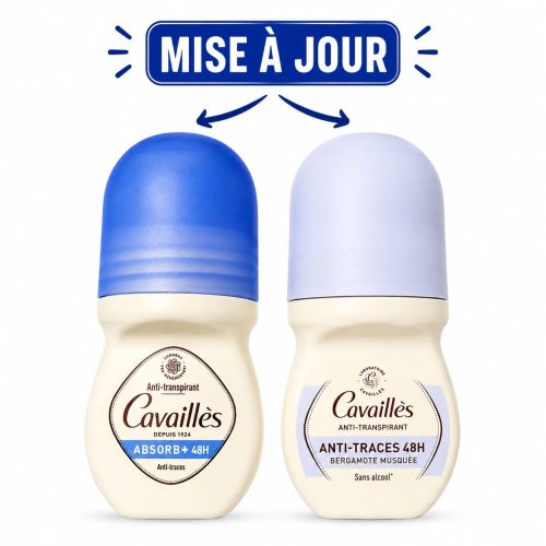 Cavaillès Déodorant Anti-Transpirant et Anti-Traces 48H Roll-On 50 ml