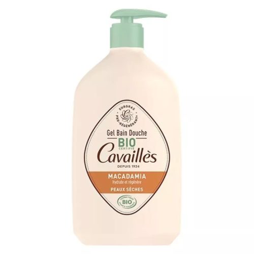 Cavaillès Gel Bain Douche Peaux Sèches Macadamia Bio 1L