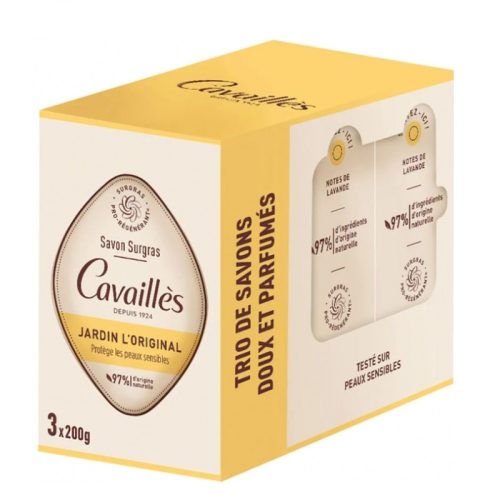 Cavaillès Savon Surgras Jardin l'Original 3 x 200 gr