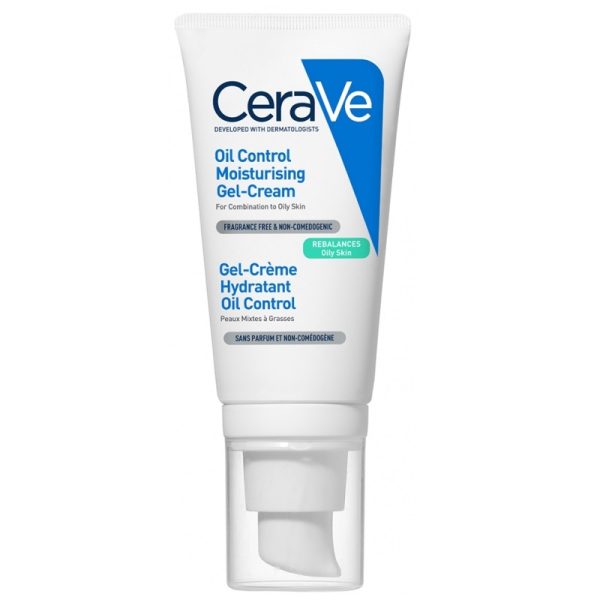 CeraVe Gel Crème Hydratant Matifiant Oil Control Peaux Mixtes à Grasses 52 ml
