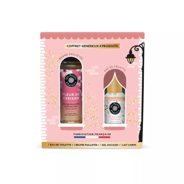 Les Petits Plaisirs Coffret Noël le Village aux Senteurs Parfum Fleur de Coton 4 Produits