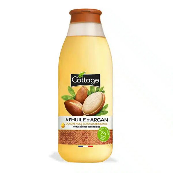 Cottage Douche Huile Extra Nourrissante à l'Huile d' Argan Peaux Sèches et Sensibles 560ml