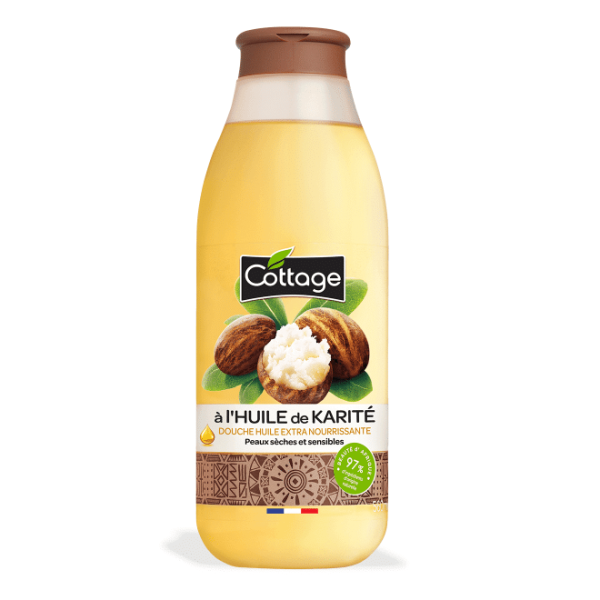 Cottage Douche Huile Extra Nourrissante à l'Huile de Karité Peaux Sèches et Sensibles 560ml