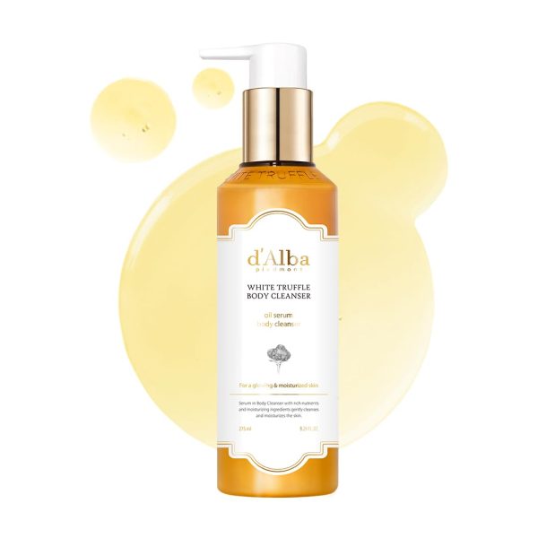 D'Alba Nettoyant Corps Luxe à la Truffe Blanche et Huile Sérum 275 ml