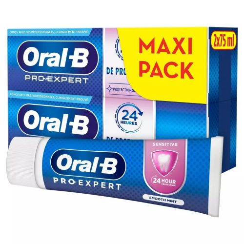 Dentifrice Oral-B Pro-Expert Dents sensibles et Blancheur – 2x75ml