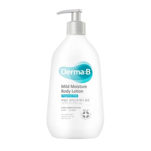 Derma B Lait hydratant Corps Mild Moisture Body Lotion Peau Déshydratée et Irritée 400 ml