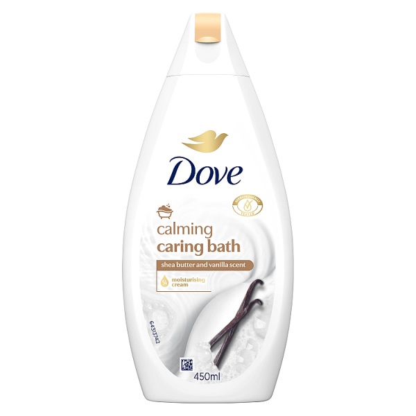 Dove Bain Moussant Apaisant et Nourrissant au Beurre de Karité et Vanille 450 ml