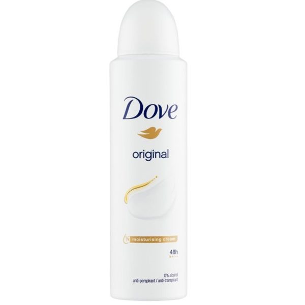 Dove Déodorant Spray Anti Transpirant Original 48H Sans Alcool 150 ml