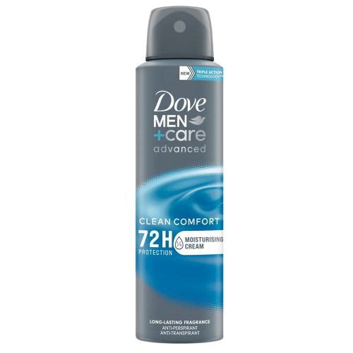 Dove MEN CARE Déodorant Antitranspirant Clean Comfort Sans alcool 150 ml