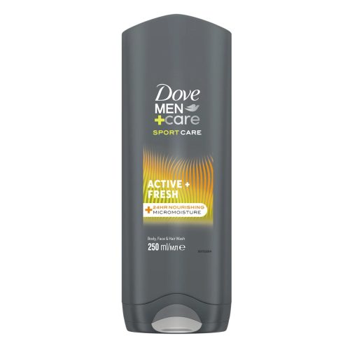Dove MEN+CARE Soins Douche et Shampoing Homme 3en1 Active Fresh 250 ml