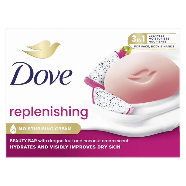 Savon Dove Replenishing Fruit du Dragon & Coco – Hydratation Intense & Peau Douce 90g