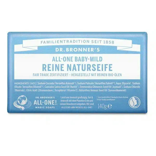 Dr Bronner's Baby Doux Savon Naturel Pur 140 g
