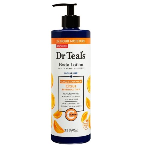 Dr Teal’s Lait Corporelle avec Vitamine C et Huile d'Agrumes 532 ml