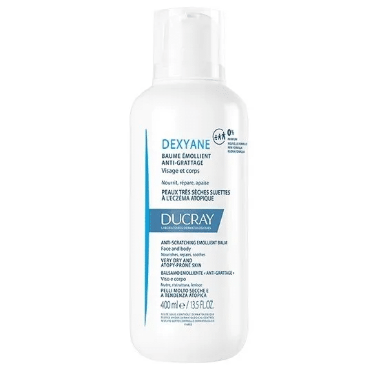 Ducray DEXYANE – Baume Emollient anti-Grattage Peaux très Sèches sujettes à Eczéma Atopique 400ml