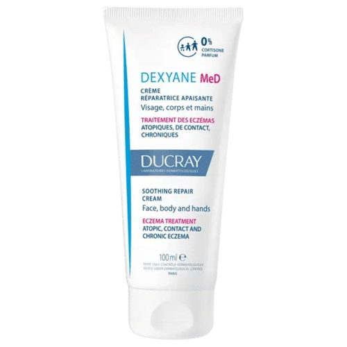 Ducray DEXYANE MED – Crème Réparatrice Apaisante – Visage et Corps – Traitement des Eczémas 100ml
