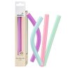 Ebelin Papillotes en Plastique pour Cheveux 4 Pièces